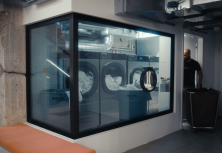 «Открытая кухня» прачечной для клиентов Indigo Fitness Club в центре Цюриха. С оборудованием SCHULTHESS конечно :-)